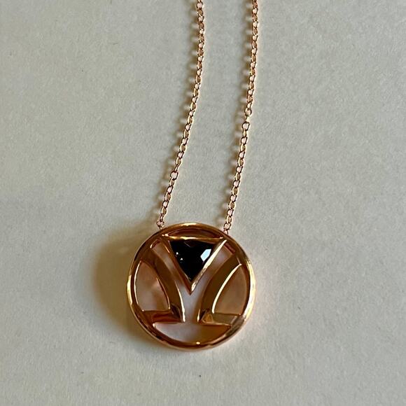 Levian Necklace! Rose gold plated 925 sterling silver. Chocolate Topaz! - Picture 3 of 6